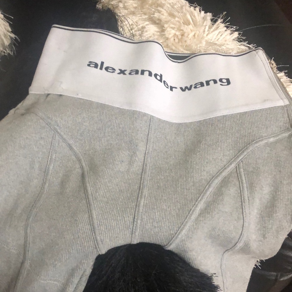 Alexander Wang elastic logo leggings